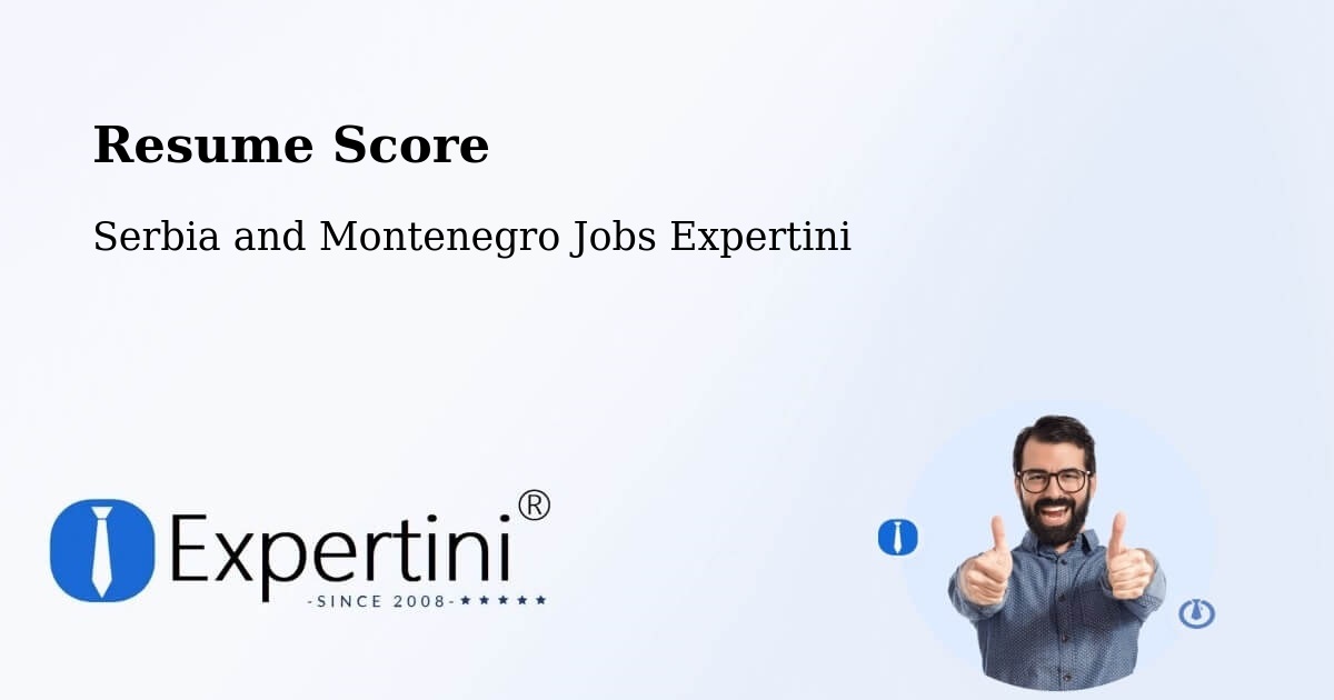 Resume Score & Job Description Match Tool – Omemee - Serbia and Montenegro Jobs Expertini